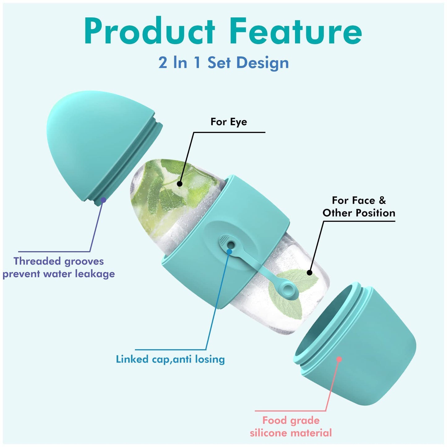 Silicone Ice Face Roller  Remove Dark Circles